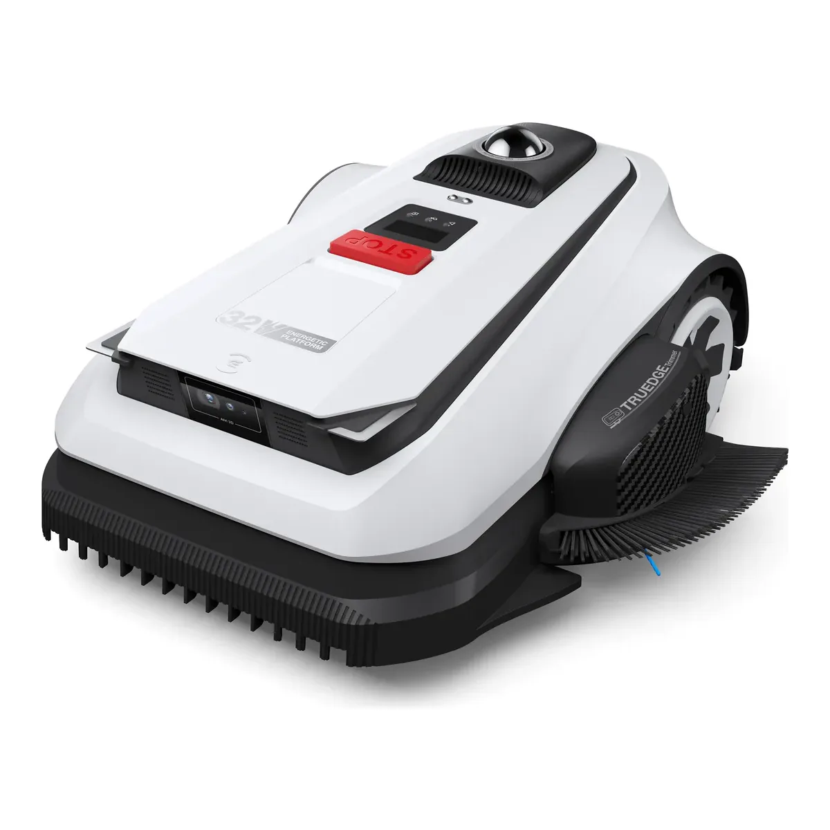 ECOVACS GOAT A2000 LiDAR PRO robot lawn mower with TruEdge trimmer and dual LiDAR turret