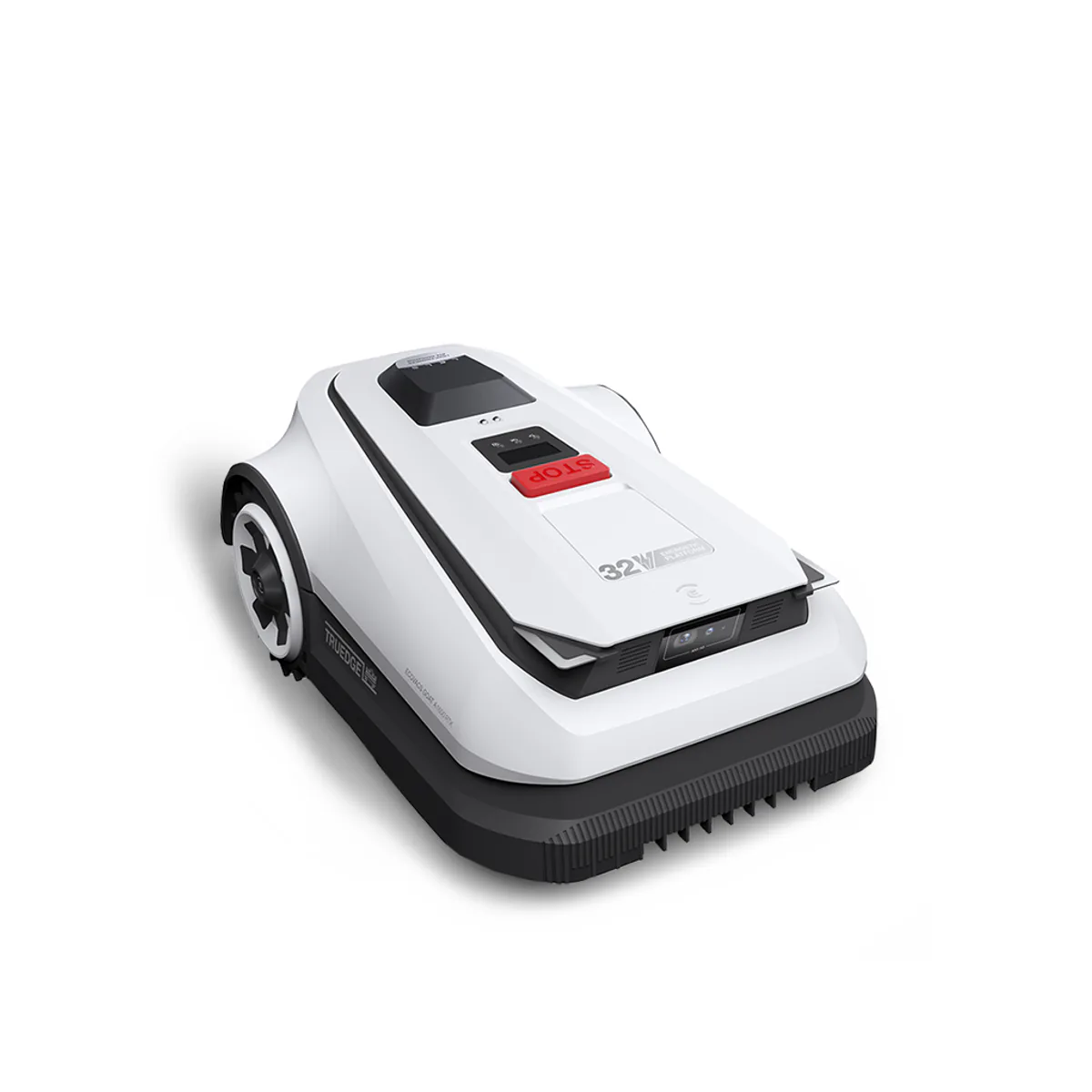 ECOVACS GOAT A2500 RTK robot lawn mower, which navigates with a staked RTK reference station rather than LiDAR alone