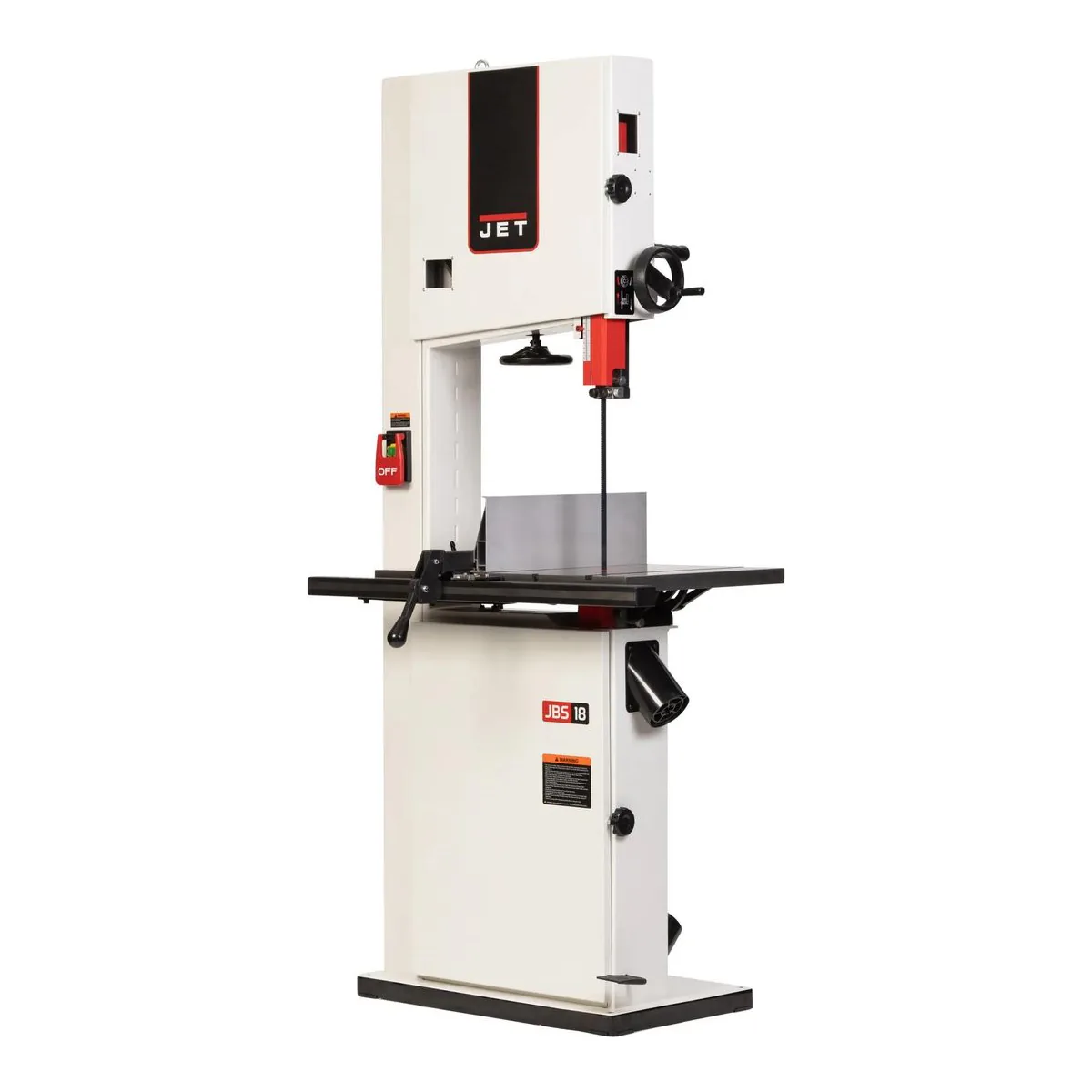 JET JWBS-18SFX-3 18-inch woodworking bandsaw for resawing hardwood, floor-standing 3 HP model