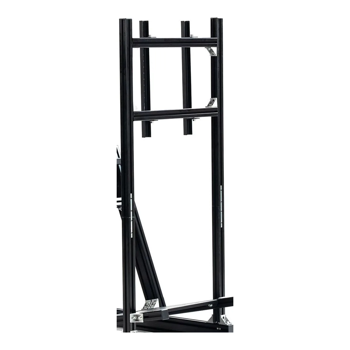 Marada 8040 TV stand uprights with two vertical VESA rails bolted across two crossbars