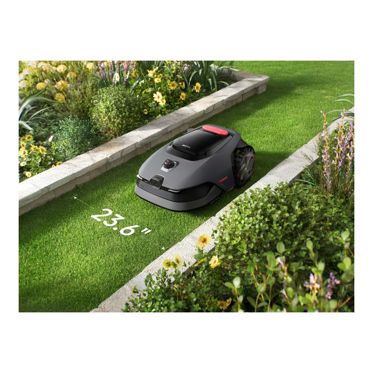 MOVA LiDAX Ultra 1000 robot lawn mower, the rear-wheel-drive entry rung in the LiDAX Ultra line