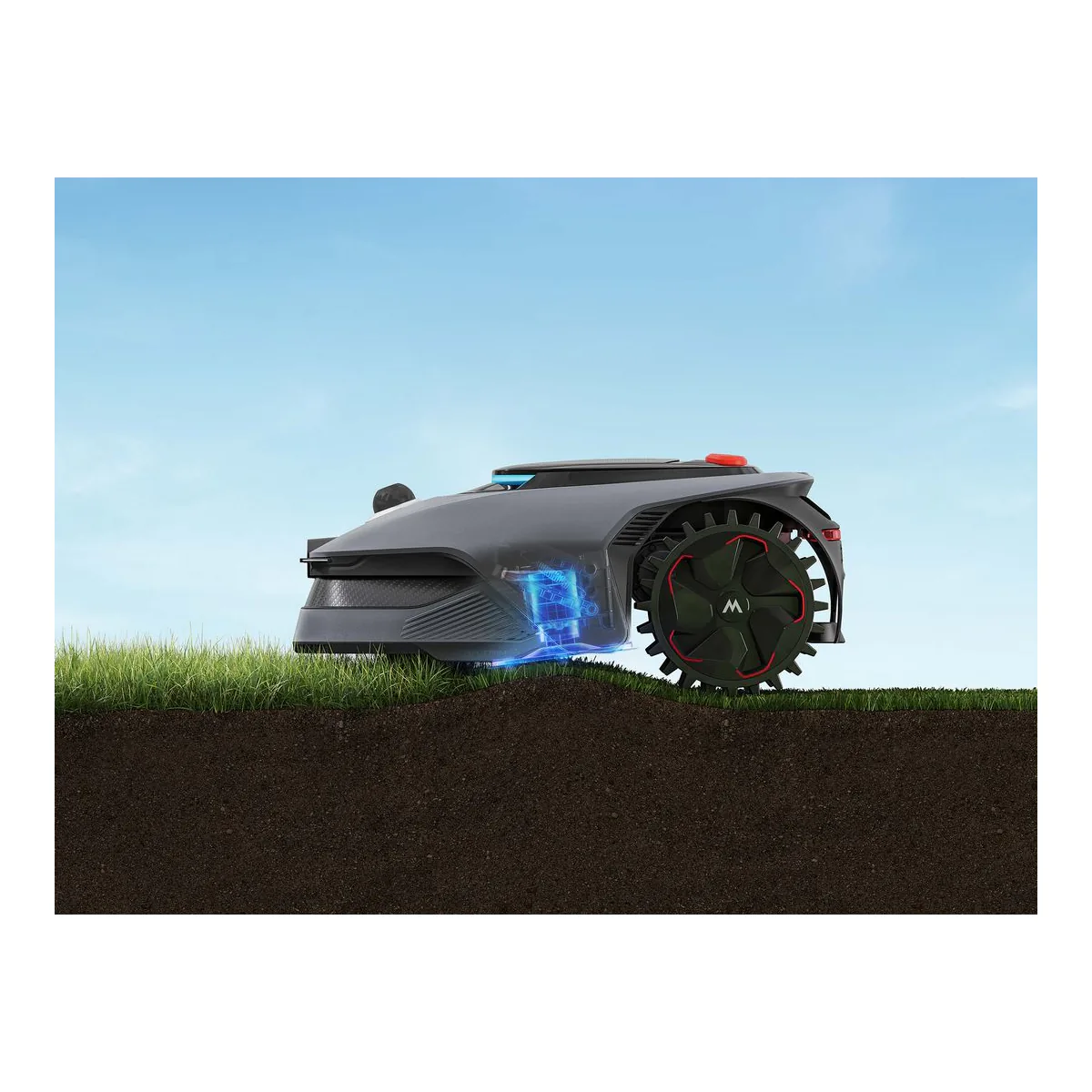 MOVA LiDAX Ultra 2000 robot lawn mower, the rear-wheel-drive rung rated for a half acre