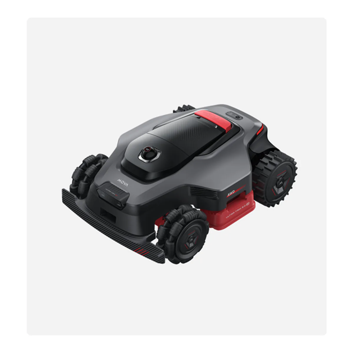 MOVA LiDAX Ultra 3000 AWD robot lawn mower, the AWD rung rated for a 0.75 acre single map