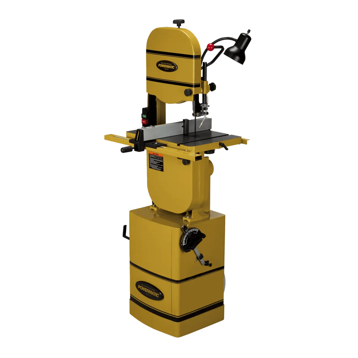 Powermatic PWBS-14CS 14-inch woodworking bandsaw on its closed steel stand