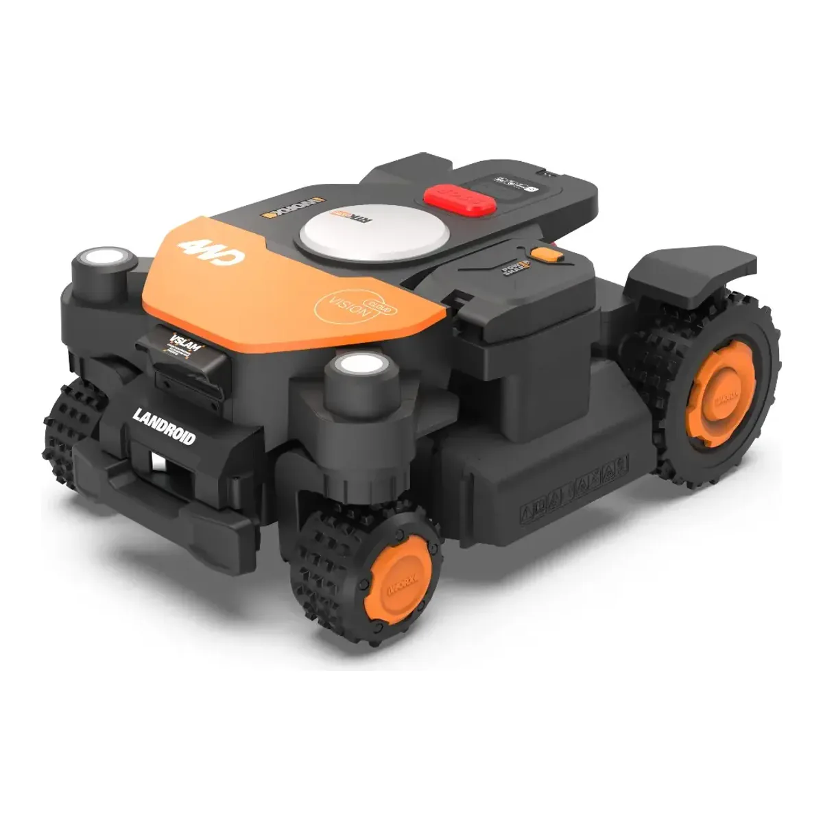 WORX Landroid Vision Cloud 4WD WR341 robot lawn mower, the quarter acre rung below the WR342